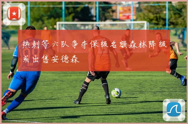 热刺等六队争夺保级名额森林降级或出售安德森